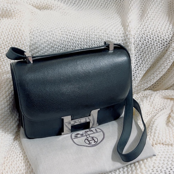 Hermes Handbags - Hermes Constance 24 Black